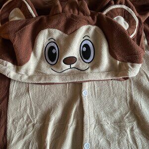 Monkey Hooded Jumpsuit Costume
